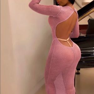 Rose gold swimsuit cover-up